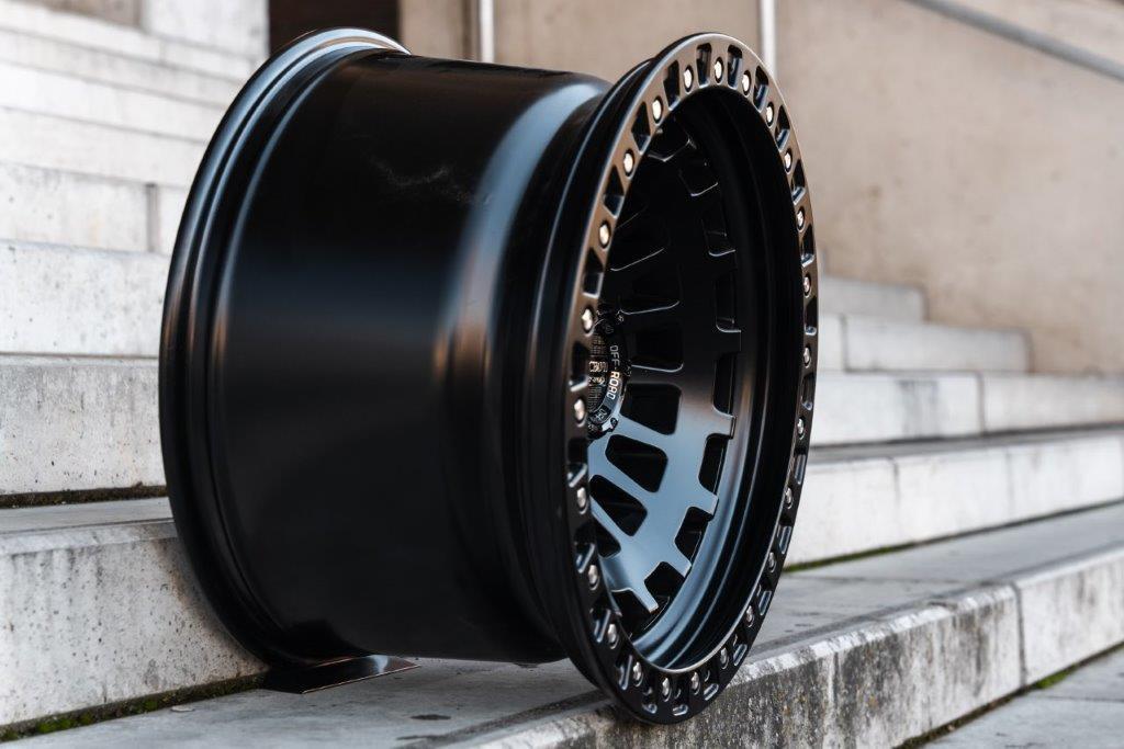 La Chanti LC-OF6 20" 12J ET-25 5x127/5x139,7 Matt Black with Black Ring - obrazek 5