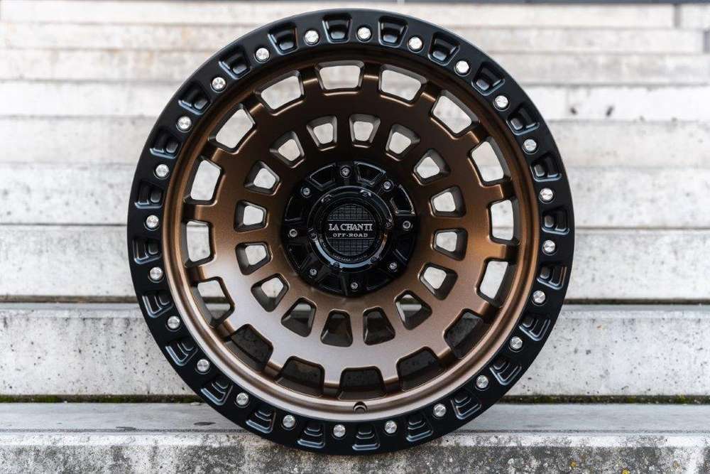 La Chanti LC-OF6 20" 12J ET-25 5x127/5x139,7 Matt Bronze with Matt Black Ring