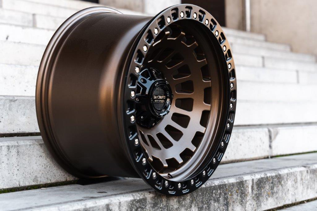 La Chanti LC-OF6 20" 12J ET-25 5x127/5x139,7 Matt Bronze with Matt Black Ring - obrazek 4