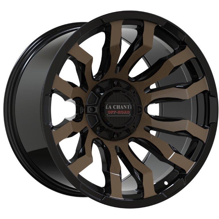 La Chanti LC-OF7 20" 10J ET-25 6x135/6x139,7 Gloss Black Bronze Face - obrazek 2
