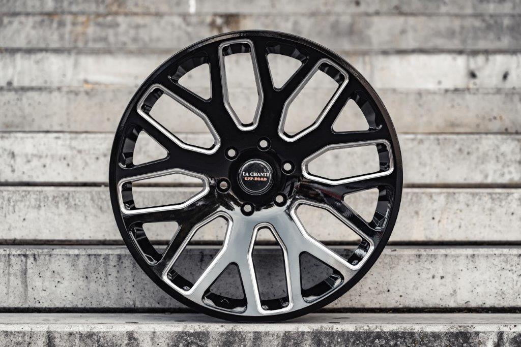 La Chanti LC-OF8 22" 9,5J ET35 5x127 Gloss Black Milled - obrazek 2