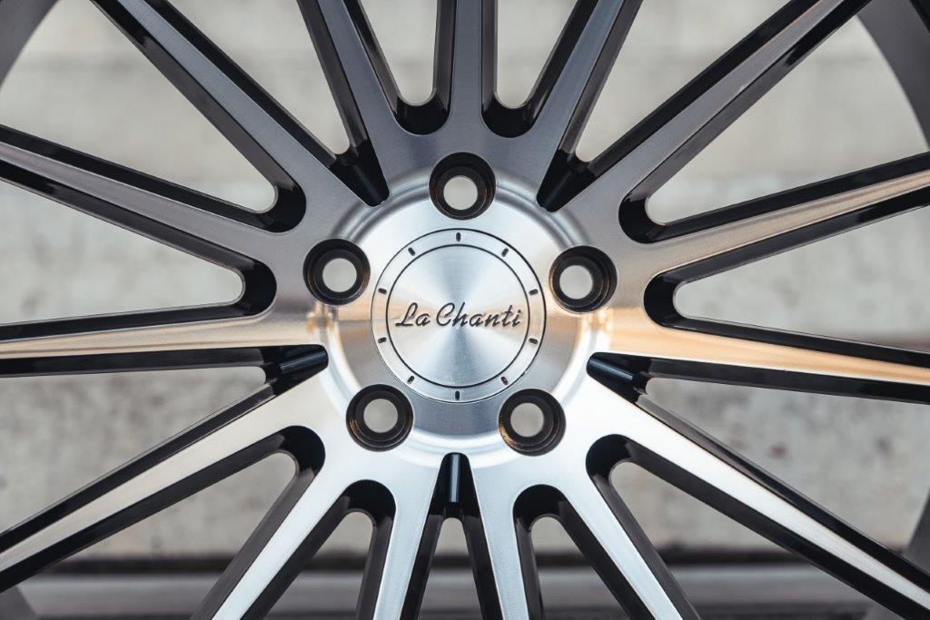 La Chanti LC-P12 20" 9J ET35 + 10,5J ET42 5x112 Black Machined SS Lip - obrazek 6