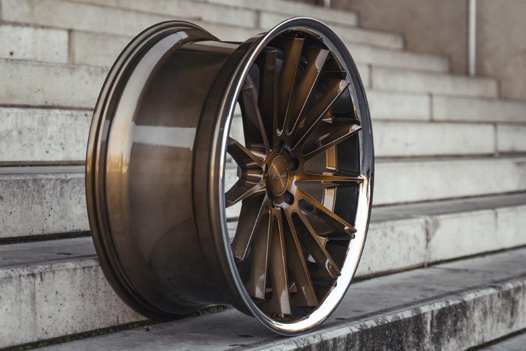 La Chanti LC-P12 20" 9J ET35 + 10,5J ET42 5x112 Brushed Bronze SS Lip - obrazek 4