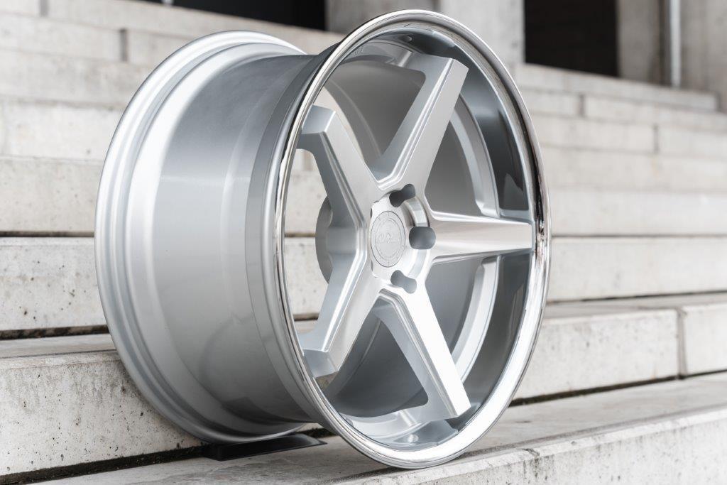 La Chanti LC-P13 20" 10,5J ET28/ET40 5x120 Machined Silver SS Lip - obrazek 4
