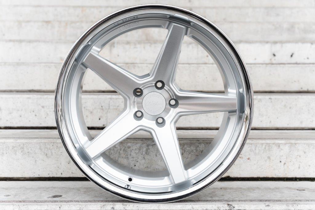 La Chanti LC-P13 20" 9J ET23/ET35 + 10,5J ET28/ET40 5x112 Machined Silver SS Lip - obrazek 2