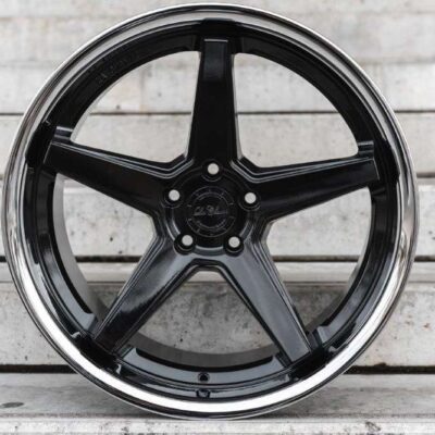 La Chanti LC-P13 20" 9J ET23/ET35 5x112 Glossy Black SS Lip