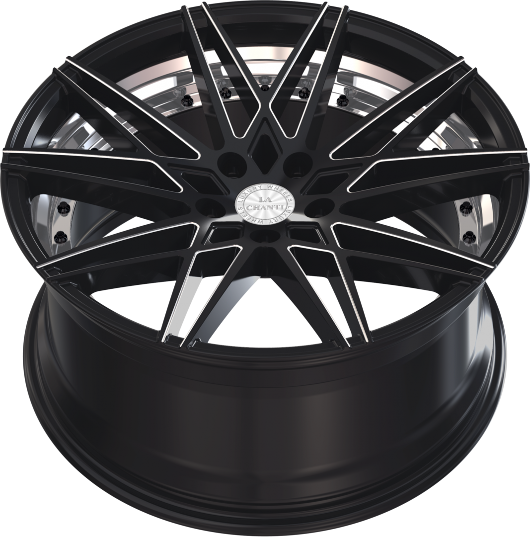La Chanti LC-P1 20" 10J ET38 5x112 Gloss Black Milled Spockes - obrazek 4