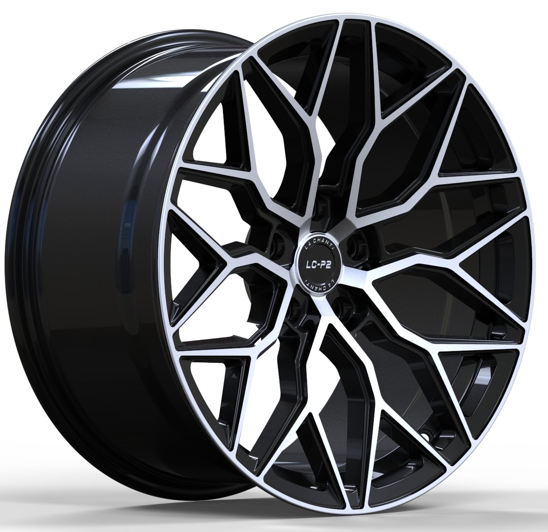 La Chanti LC-P2 19" 8,5J ET30 + 9,5J ET38 5x114,3 Black Machined - obrazek 2