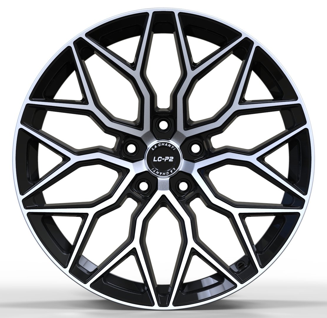 La Chanti LC-P2 19" 8,5J ET30 + 9,5J ET38 5x120 Black Machined - obrazek 3