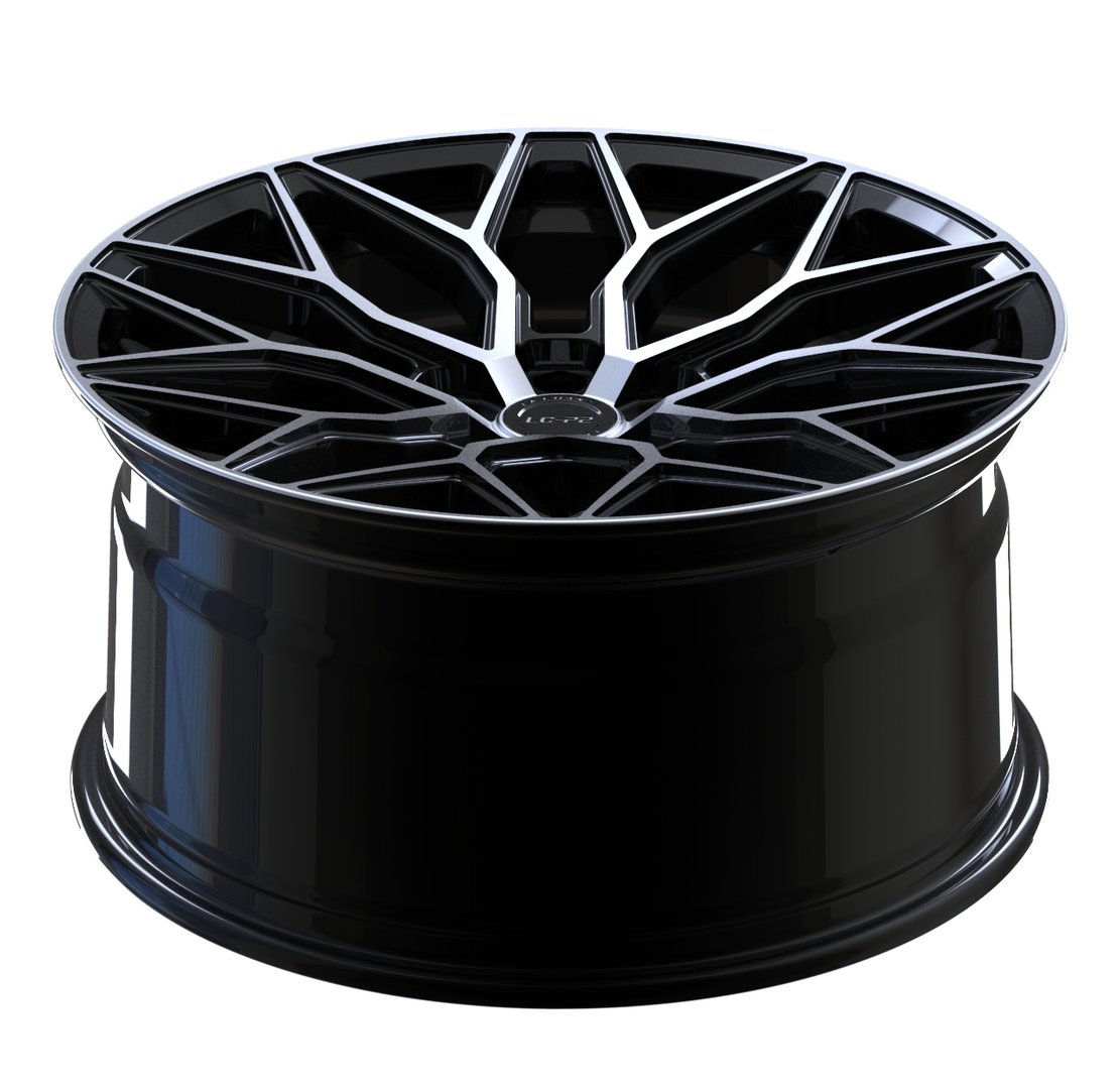 La Chanti LC-P2 19" 8,5J ET30 + 9,5J ET38 5x120 Black Machined - obrazek 4