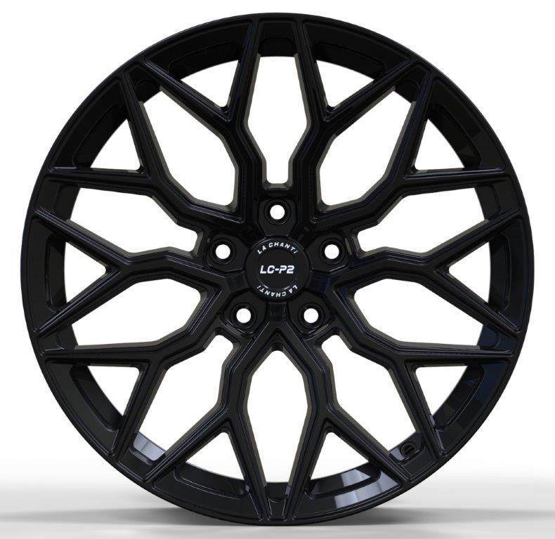 La Chanti LC-P2 20" 10J ET45 + 11J ET42 5x112 Glossy Black - obrazek 3