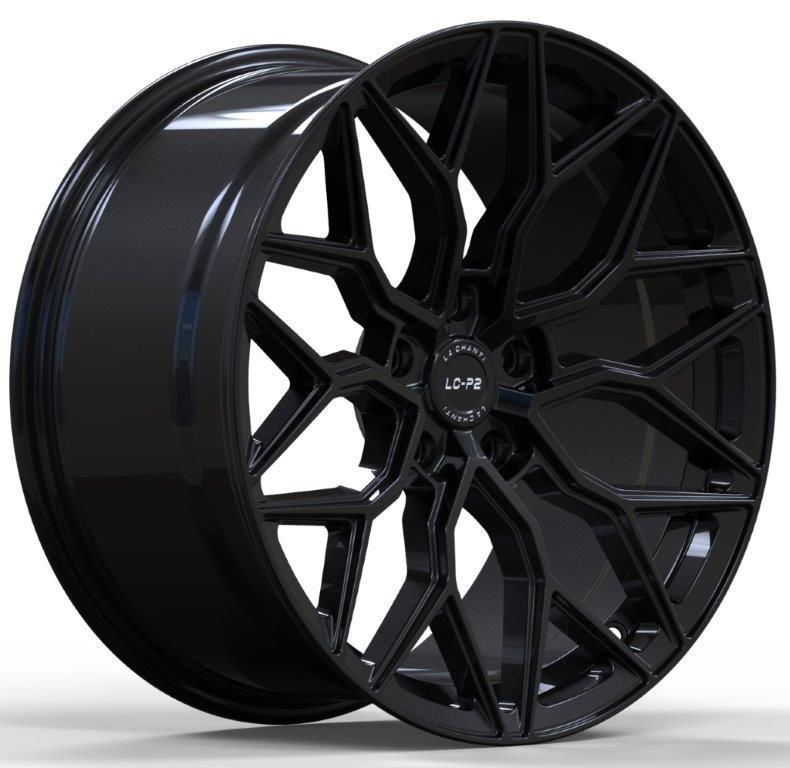 La Chanti LC-P2 20" 9J ET35 + 10J ET45 5x112 Glossy Black - obrazek 2