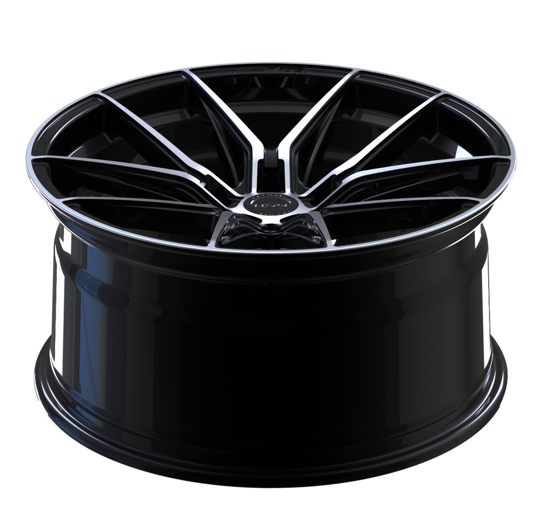 La Chanti LC-P3 19" 8,5J ET35 + 9,5J ET35 5x114,3 Black Machined - obrazek 4
