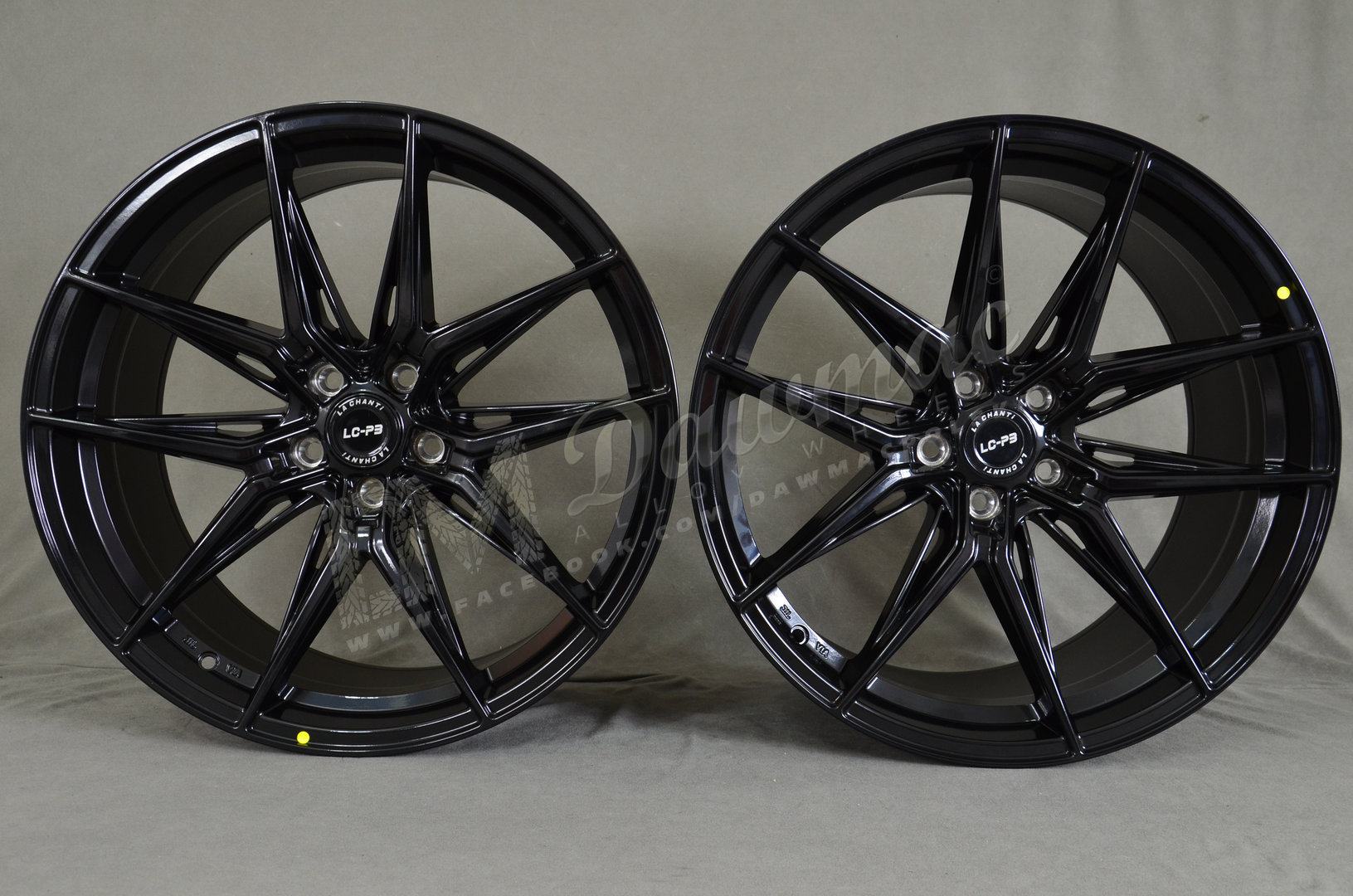 La Chanti LC-P3 20" 10J ET28/ET45 + 11J ET28/ET38 5x112 Glossy Black - obrazek 2
