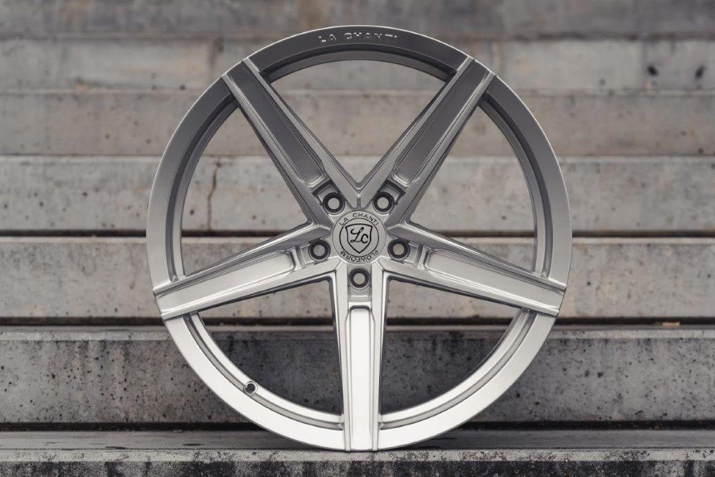 La Chanti LC-P8 20" 10J ET13 + 11J ET28 5x115 Brushed Silver - obrazek 2