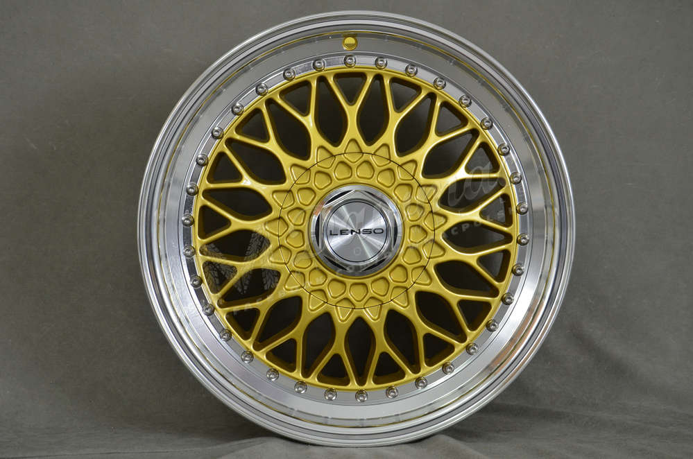 Lenso BSX 16" 7,5J ET35 5x98-5x120 Gold & Mirror Dish