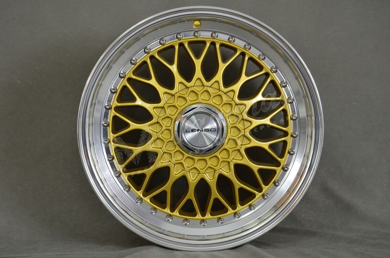 Lenso BSX 16" 7,5J ET35 5x98-5x120 Gold & Mirror Dish - obrazek 2