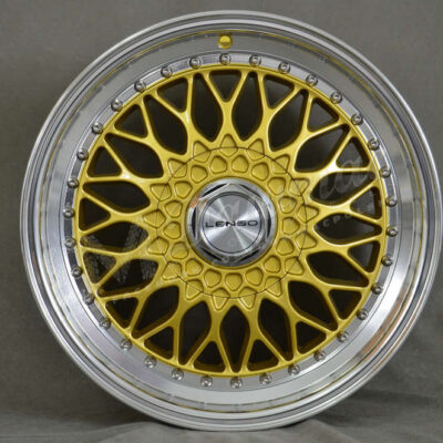 Lenso BSX 17" 7,5J ET35 5x98-5x120 Gold & Mirror Dish