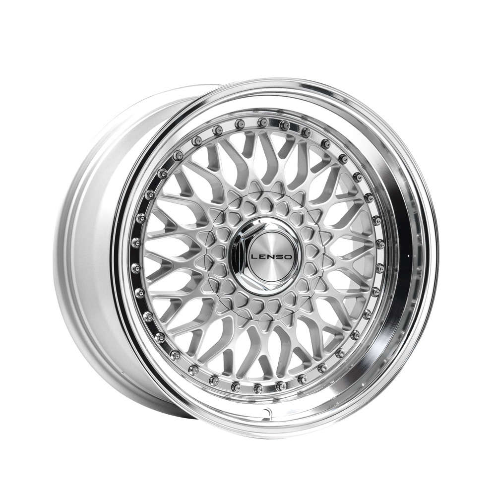 Lenso BSX 17" 8,5J ET25 4x98-4x114,3 Silver & Mirror Dish