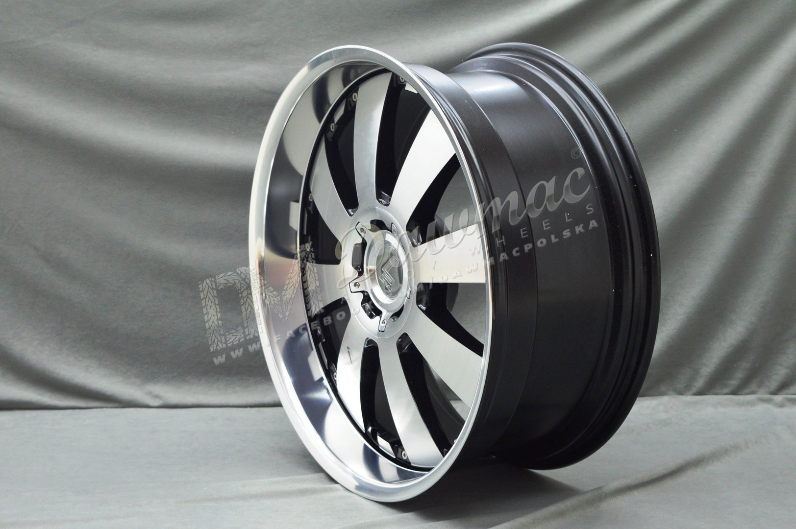 Lenso Concerto 18" 8,5J ET35 4x100-4x114,3 Black Polished & Mirror Lip - obrazek 4