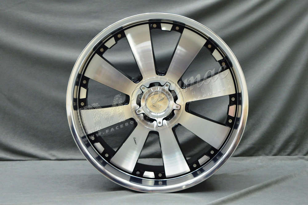 Lenso Concerto 18" 8,5J ET35 5x100-5x139,7 Black Polished & Mirror Lip