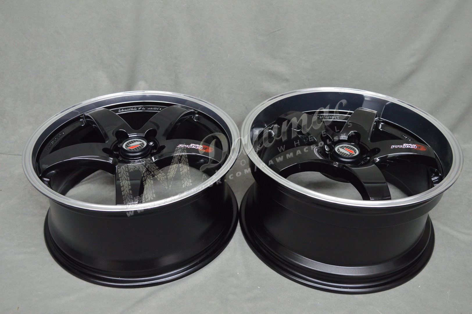 Lenso D1R 18" 8J ET45 5x108-5x120 Black & Mirror Dish - obrazek 6