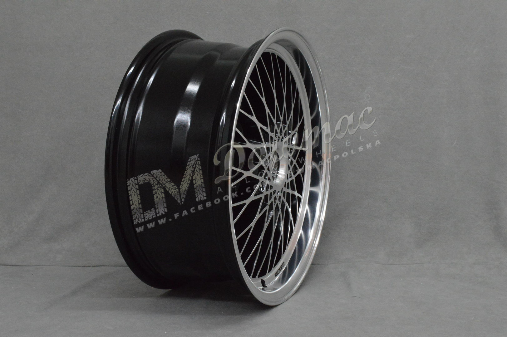 Lenso Eagle 3 17" 7,5J ET35 4x98-4x114,3 Black Polished & Mirror Dish - obrazek 4