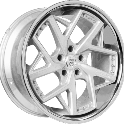 Lexani Devoe 20" 10,5J BLANK Silver and Machined Face with SS Lip