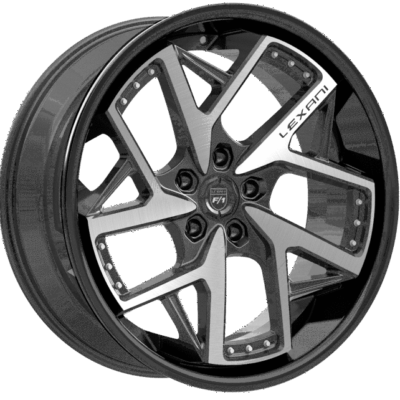 Lexani Devoe 20" 9J + 10,5J BLANK Gloss Black Machined Face