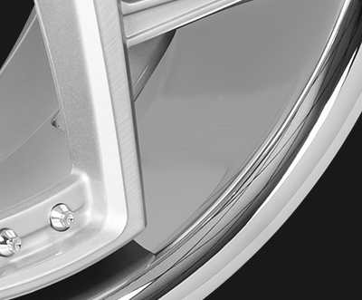 Lexani Devoe 20" 9J BLANK Silver and Machined Face with SS Lip - obrazek 6