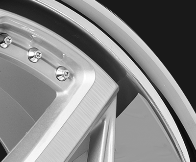 Lexani Devoe 22" 9J + 10,5J BLANK Silver and Machined Face with SS Lip - obrazek 4