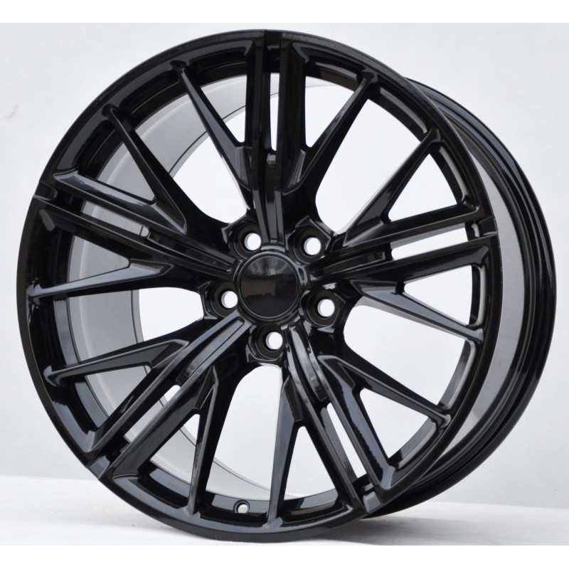MODEL: 1609 20" 10J ET23 + 11J ET43 5x120 Gloss Black - obrazek 4