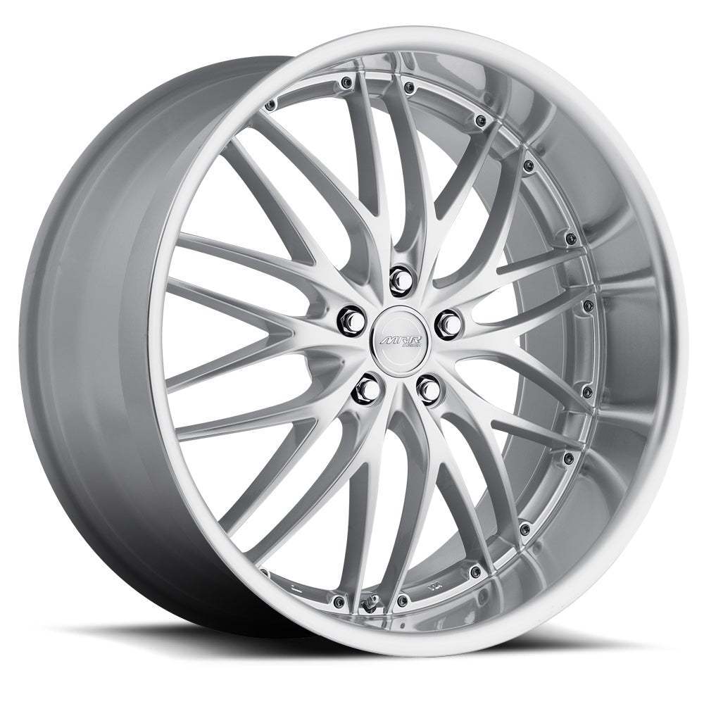 MRR GT1 20" 8,5J ET20-ET45 5x112-5x120,65 Hyper Silver Machined Lip - obrazek 2