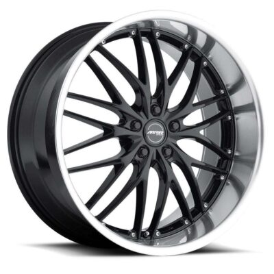 MRR GT1 22" 10,5J ET24-ET40 5x112-5x120,65 Gloss Black Machined Lip