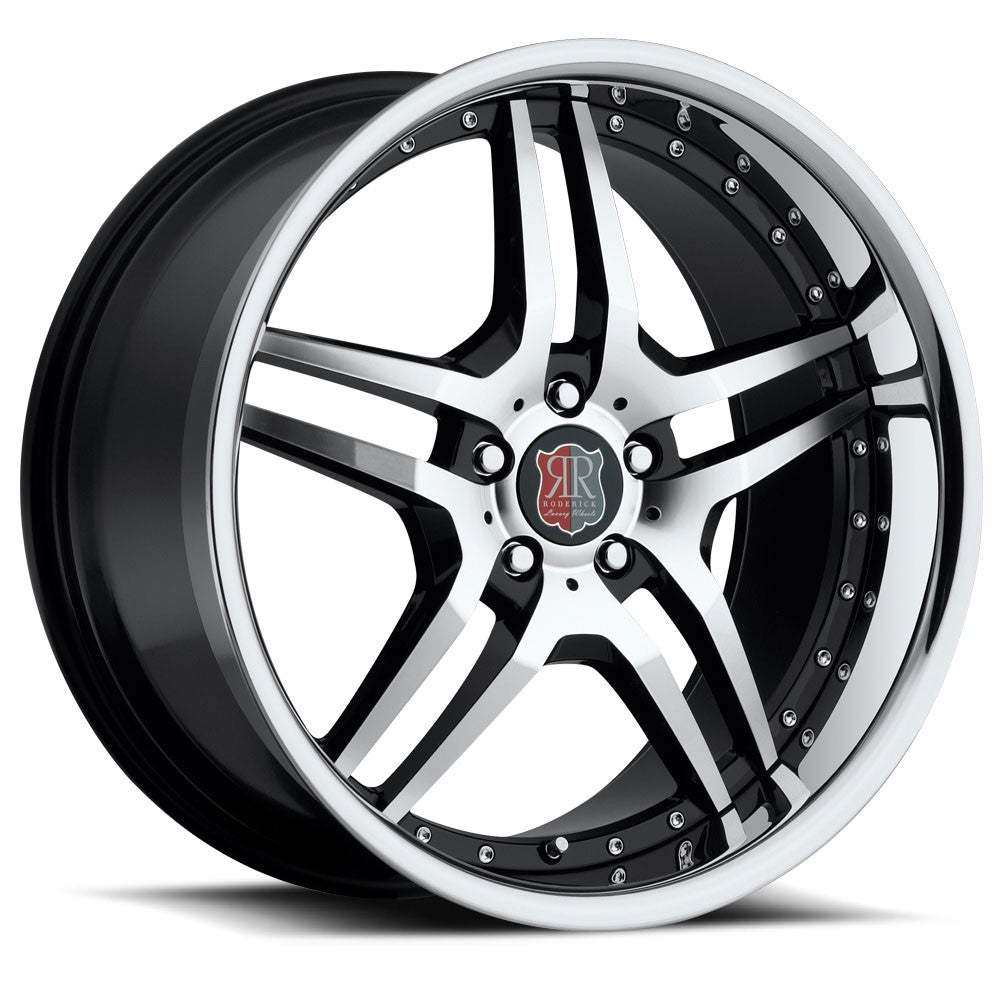 MRR RW2 20" 10J ET25-ET50 5x112-5x120,65 Black Chrome Lip