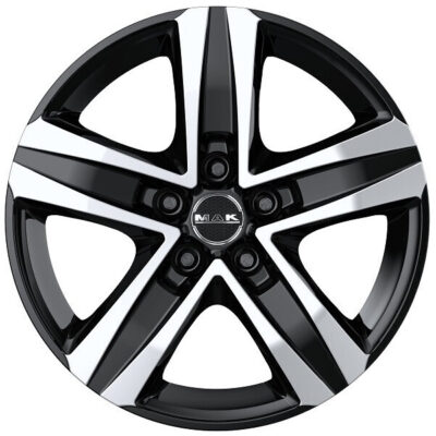 Mak Stone 5 16" 6,5J ET65 5x130 Black Polished