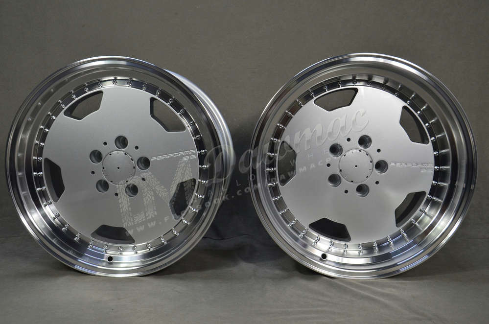 Model: 1781 17" 8J ET25 + 9,5J ET25 5x112 Silver Polished