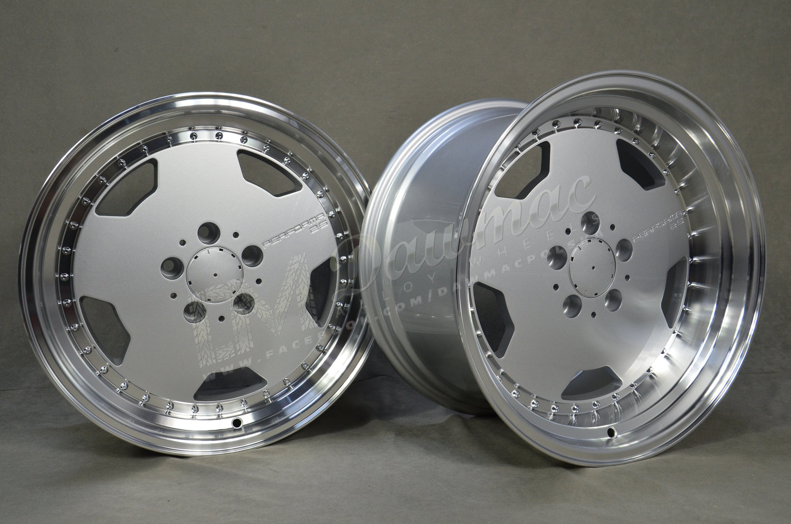 Model: 1781 17" 8J ET25 + 9,5J ET25 5x112 Silver Polished - obrazek 4