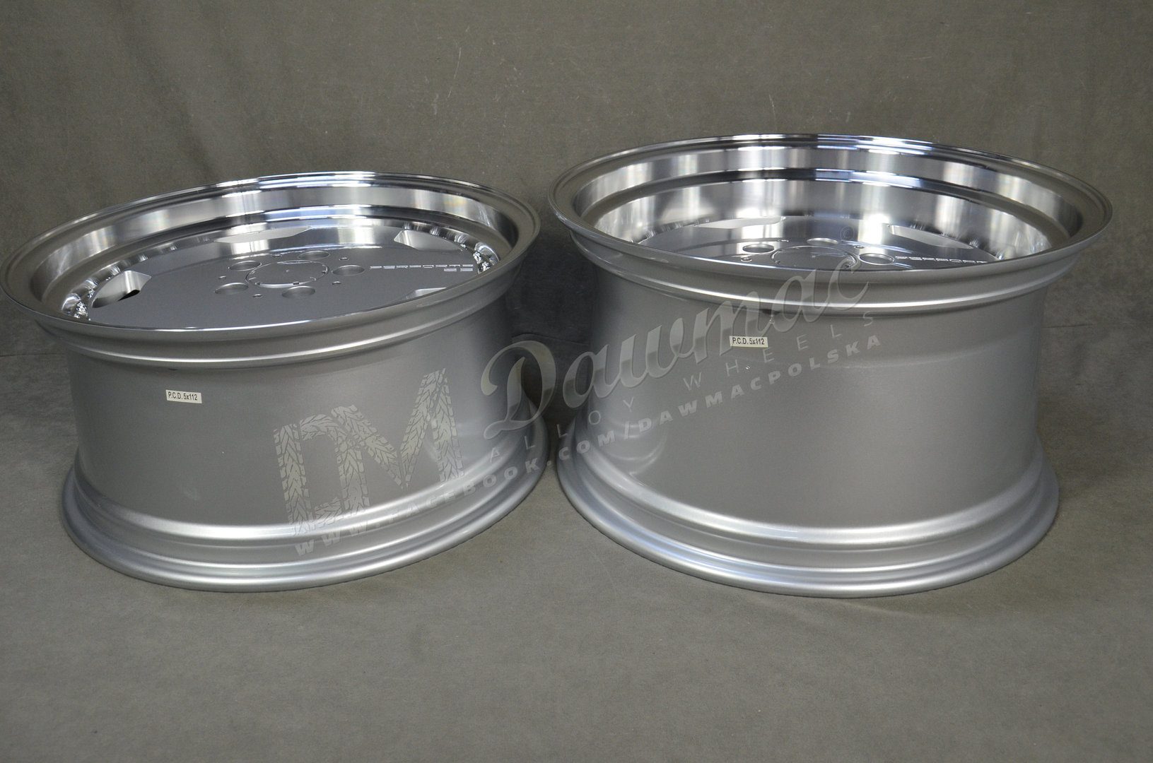 Model: 1781 17" 8J ET25 + 9,5J ET25 5x112 Silver Polished - obrazek 7