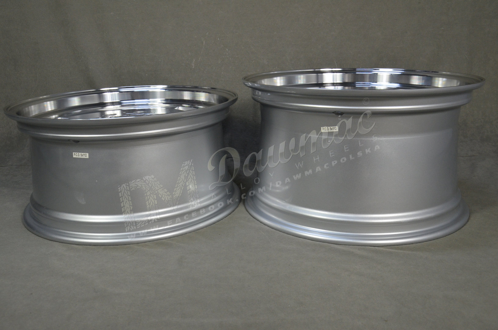 Model: 1781 17" 8J ET25 + 9,5J ET25 5x112 Silver Polished - obrazek 8