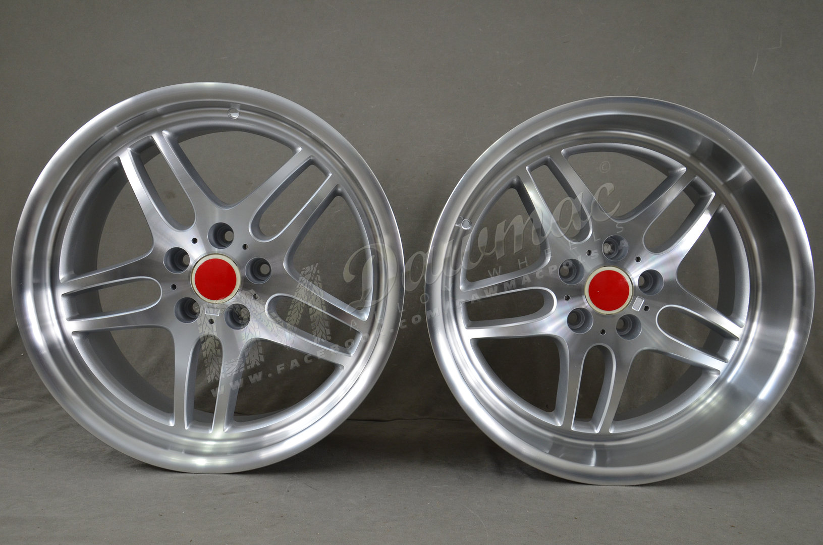 Model: 506 19" 8,5J ET15 + 10J ET20 5x120 Silver Machine Face - obrazek 2