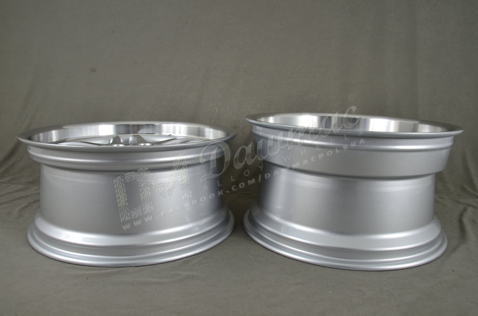 Model: 506 19" 8,5J ET15 + 10J ET20 5x120 Silver Machine Face - obrazek 8