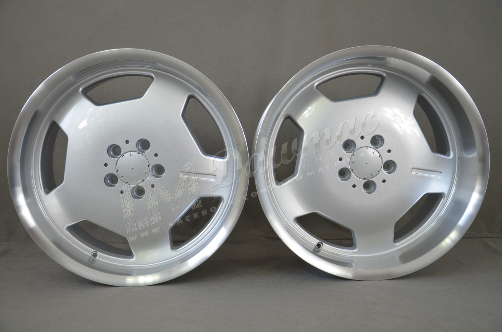 Model: 5270 19" 8,5J ET35 + 9,5J ET35 5x112 Silver Machined Lip - obrazek 2
