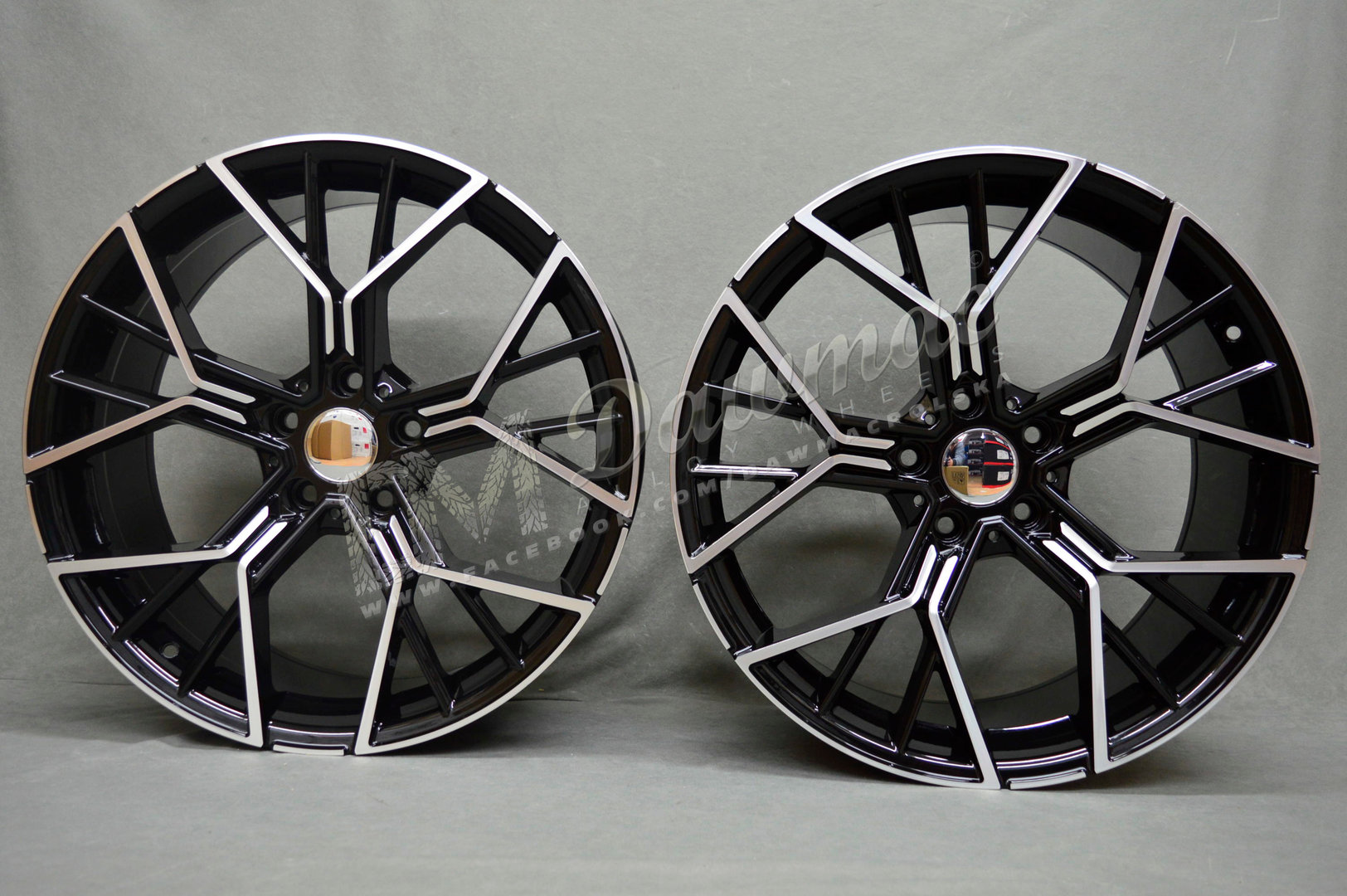 Model: 5602 20" 8,5J ET35 + 9,5J ET40 5x120 Gloss Black Polished - obrazek 2