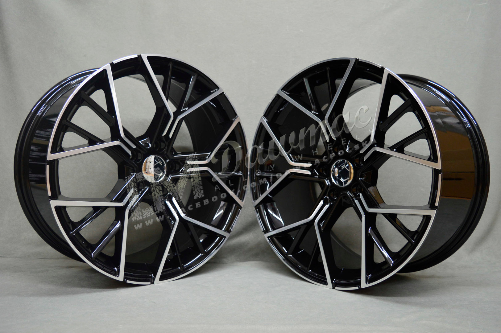 Model: 5602 20" 8,5J ET35 + 9,5J ET40 5x120 Gloss Black Polished - obrazek 3