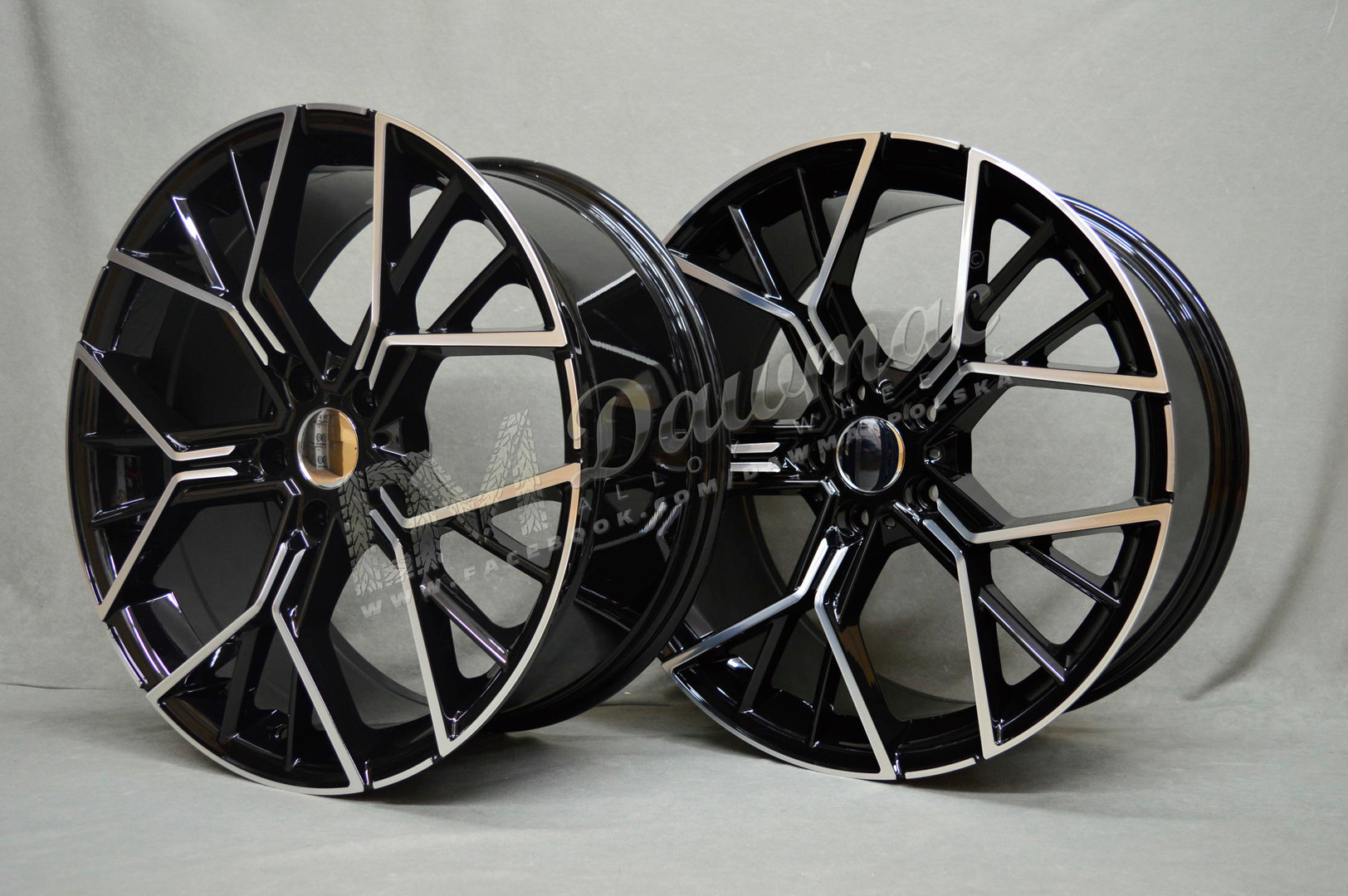 Model: 5602 20" 8,5J ET35 + 9,5J ET40 5x120 Gloss Black Polished - obrazek 6