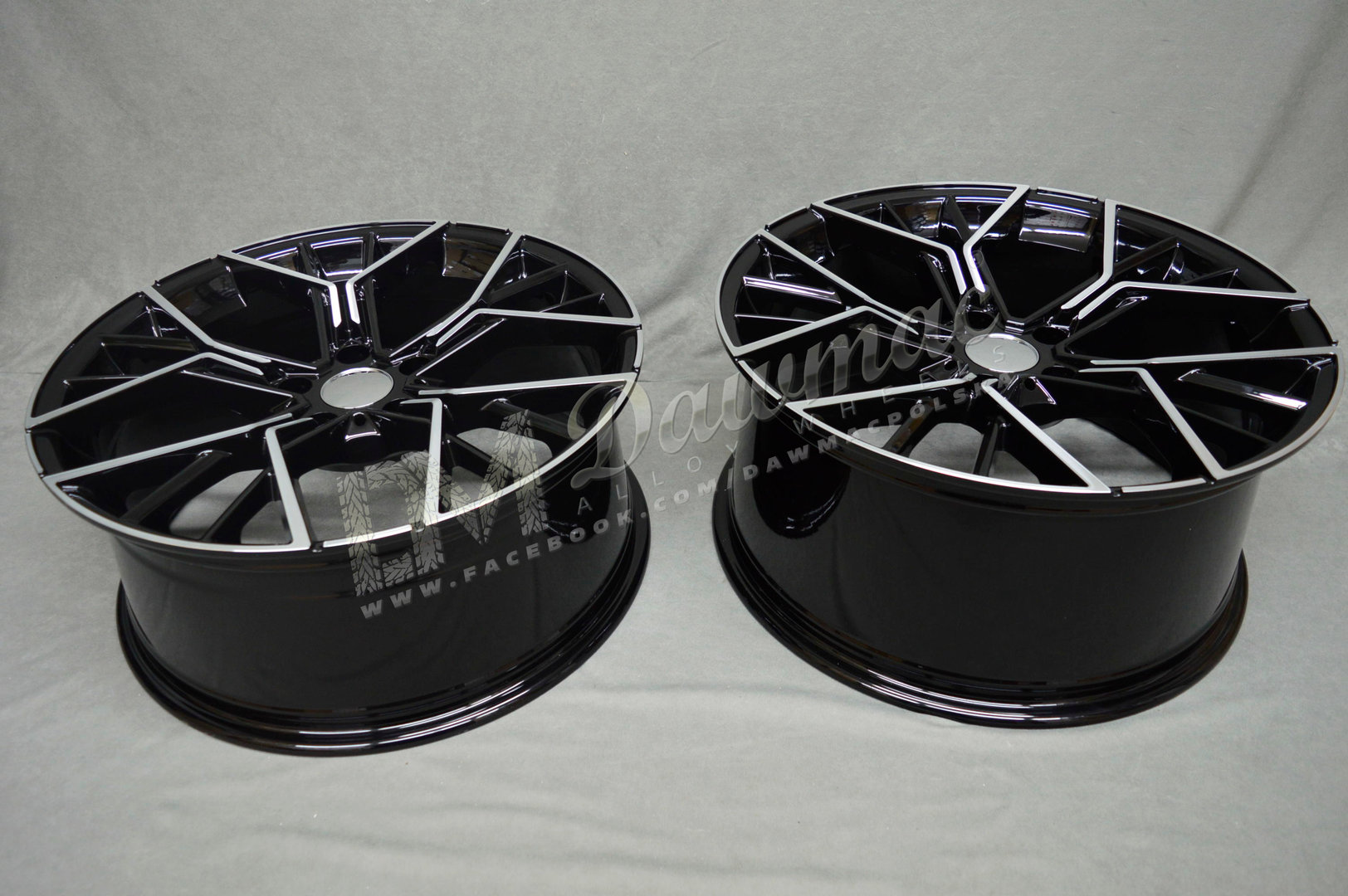 Model: 5602 20" 8,5J ET35 + 9,5J ET40 5x120 Gloss Black Polished - obrazek 7
