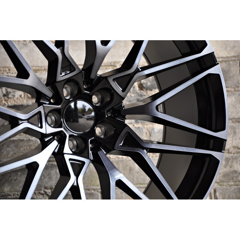 Model: 5771 22" 9,5J ET37 + 10,5J ET43 5x112 Black Tinted Face - obrazek 3