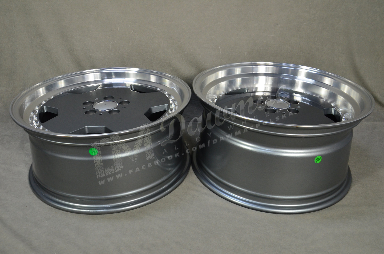 Model: 5852 17" 8J ET25 + 9,5J ET25 5x112 Grey Polished - obrazek 7