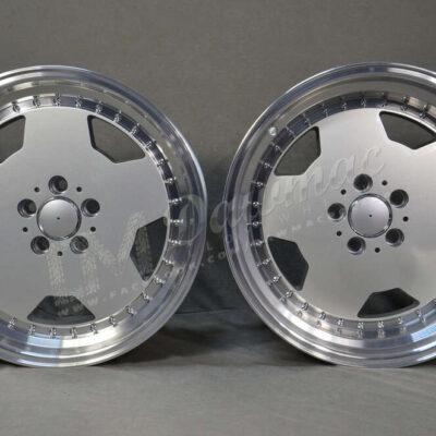 Model: 5852 18" 8J ET30 + 9J ET30 5x112 Silver Polished Lip